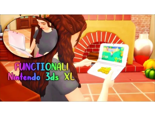 Maxis Match Functional Nintendo 3ds XL by simsfinds - The Sims 4 Custom Content