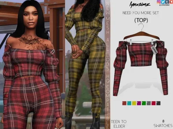 Alpha lynxsimz need you more (TOP) by lynxsimz - The Sims 4 Custom Content