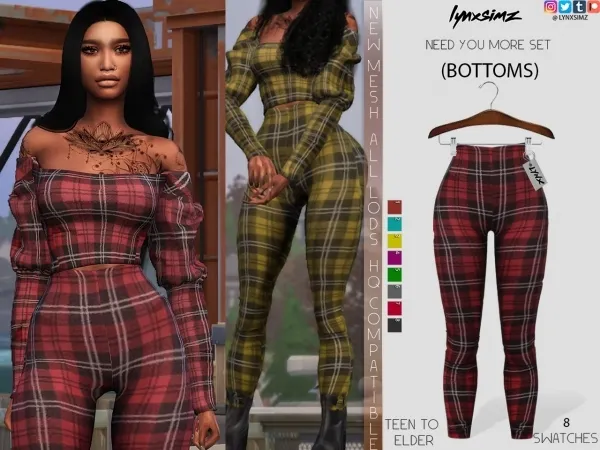 Alpha lynxsimz need you more (Bottoms) by lynxsimz - The Sims 4 Custom Content