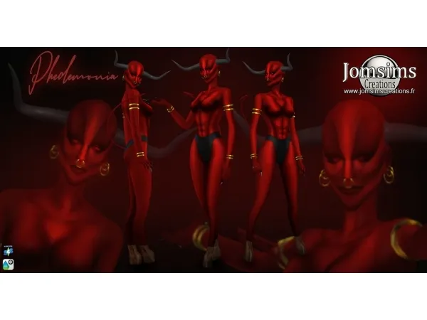 Alpha jomsimscreations Phedemonia costume by jomsims - The Sims 4 Custom Content