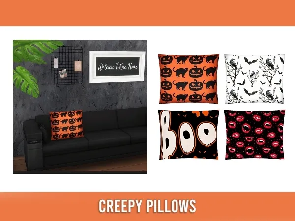 Alpha CREEPY PILLOWS - The Sims 4 Custom Content
