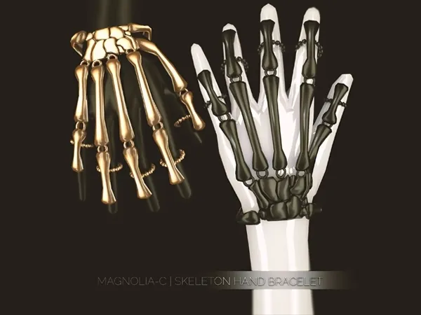 Alpha Magnolia C Skeleton Bracelet by magnolia-c - The Sims 4 Custom Content