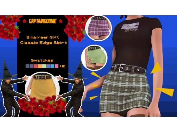 Maxis Match captainmrbored Classic Edge Skirt - The Sims 4 Custom Content
