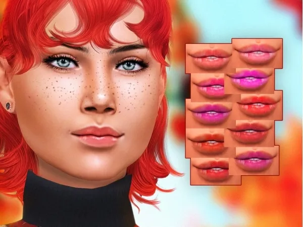 Maxis Match katverse Lucy Lipstick - The Sims 4 Custom Content