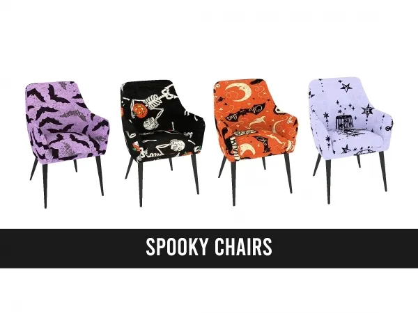 Mix SPOOKY CHAIRS by frostsims - The Sims 4 Custom Content