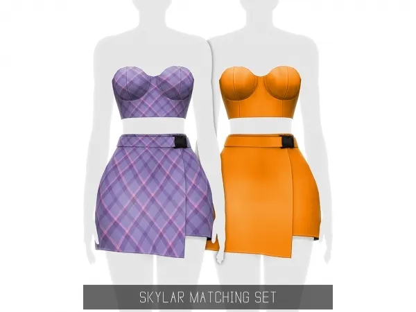 Alpha SKYLAR MATCHING SET by simsfinds - The Sims 4 Custom Content