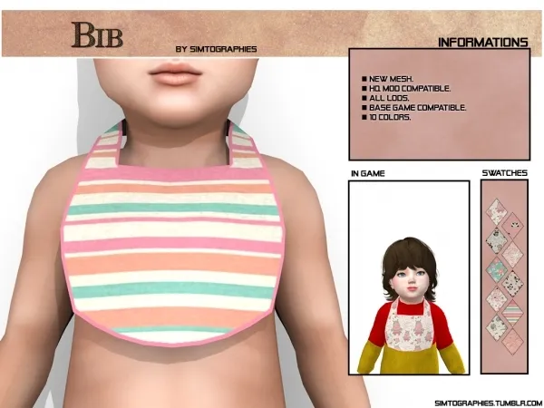 Mix Bib - The Sims 4 Custom Content