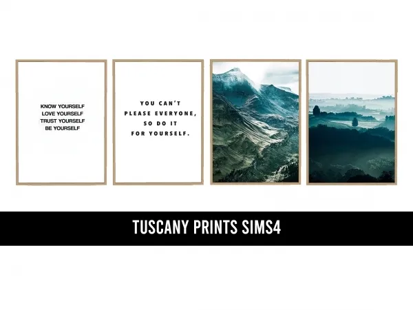 Mix Tuscany Prints Sims4 - The Sims 4 Custom Content