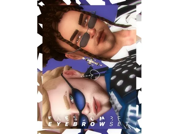 Maxis Match gvbesims BROW SET II by simsfinds - The Sims 4 Custom Content