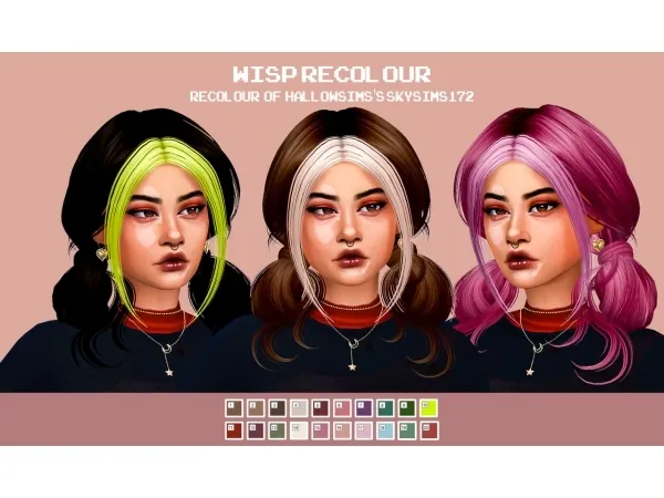 Alpha cosmiccs4 WISP RECOLOUR by simsfinds - The Sims 4 Custom Content