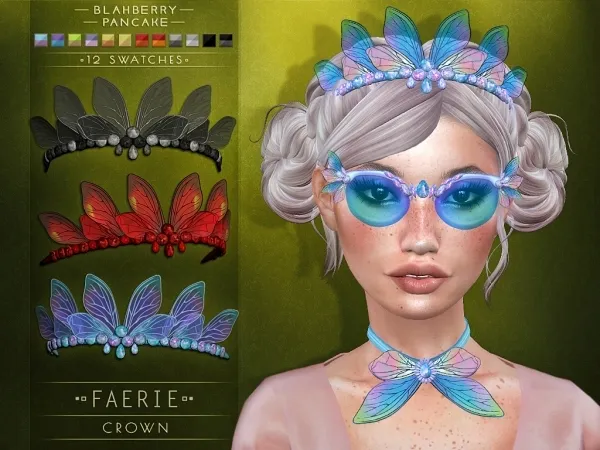 Alpha Blahberry Pancake Faerie Crown by blahberry-pancake - The Sims 4 Custom Content