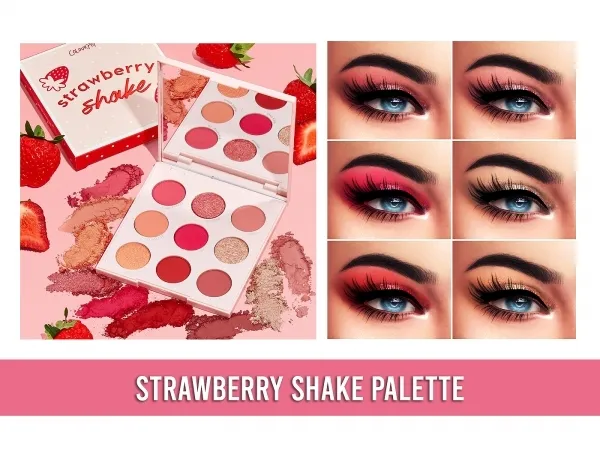 Maxis Match Strawberry shake palette - The Sims 4 Custom Content