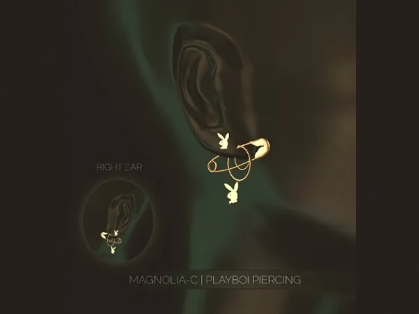 Alpha Magnolia C Playboi Piercing by magnolia-c - The Sims 4 Custom Content