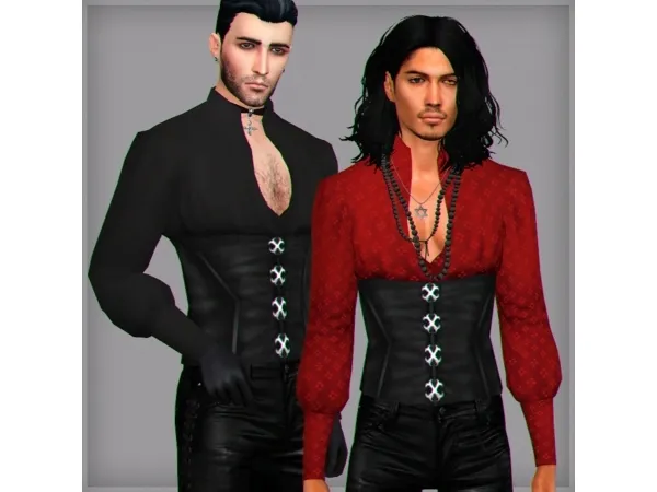 Maxis Match Enchanted (male top) by Wistful Castle - The Sims 4 Custom Content