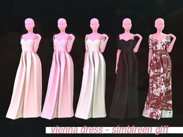 Maxis Match Vienna Dress ( ) - The Sims 4 Custom Content
