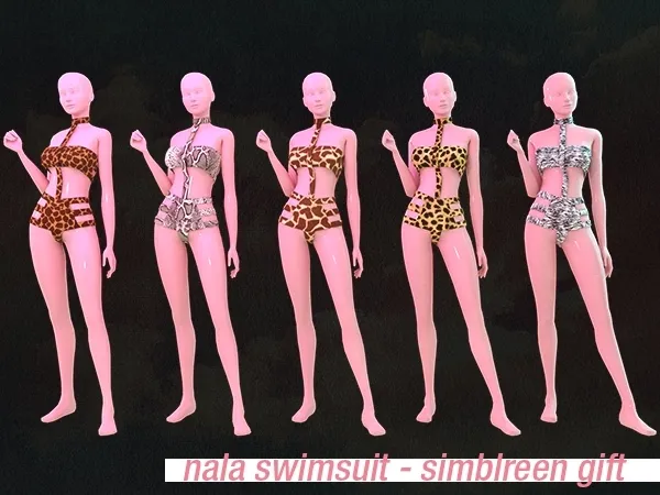 Alpha Nala Swimsuit ( ) by daisypixels - The Sims 4 Custom Content