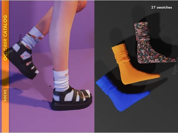 Alpha Socks by serenity-cc - The Sims 4 Custom Content