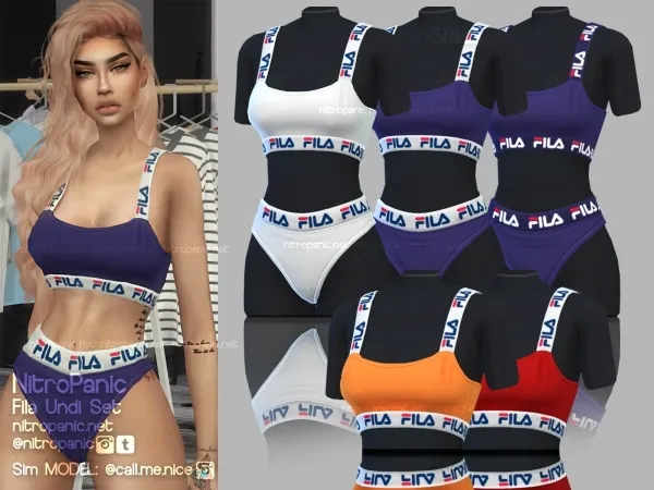Alpha Fila Undi Set (TOP) by nitropanic - The Sims 4 Custom Content