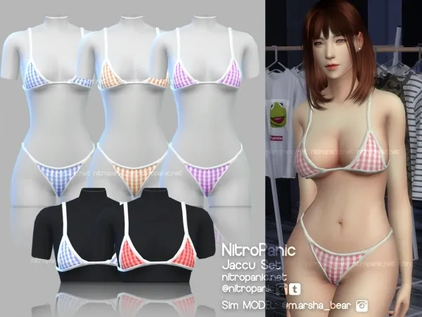 Alpha Jaccu Set (TOP) by nitropanic - The Sims 4 Custom Content