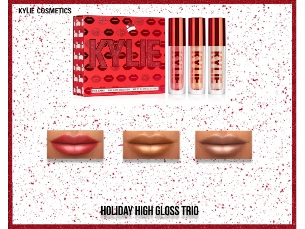 Alpha KYLIE COSMETICS HOLIDAY 2019 GLOSS by fifthscreations - The Sims 4 Custom Content