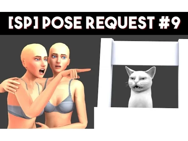 Alpha [SP]Pose Request 9 by simsfinds - The Sims 4 Custom Content