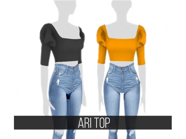 Alpha ARI TOP by fifthscreations - The Sims 4 Custom Content