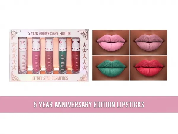 Alpha 5 year anniversary lipstick bundle by frostsims - The Sims 4 Custom Content