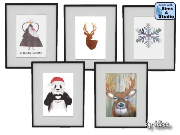 Alpha Pictures for the Christmas season by simsfinds - The Sims 4 Custom Content