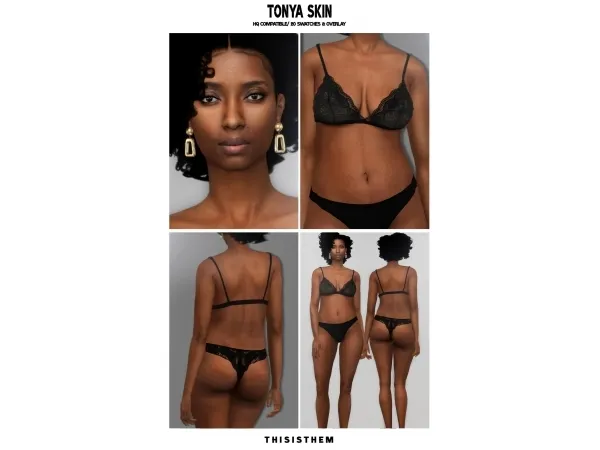 Alpha Tonya Skin by simsfinds - The Sims 4 Custom Content
