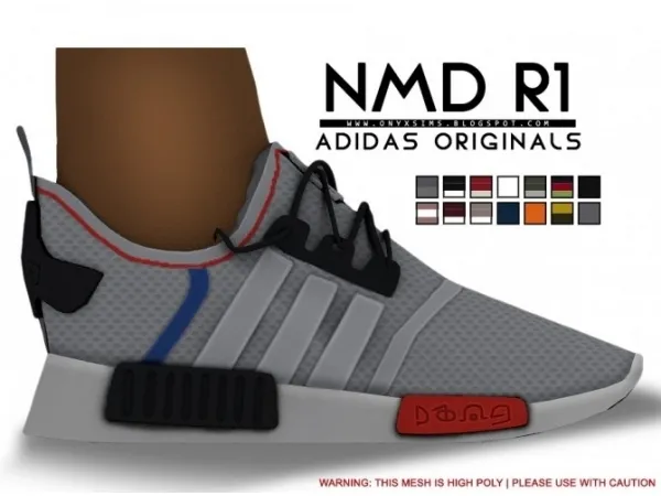 Maxis Match ADIDAS NMD_R1 SNEAKERS CHILD VERSION - The Sims 4 Custom Content