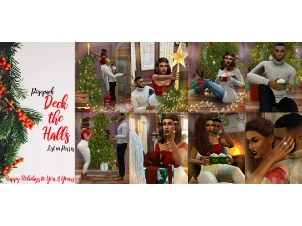 Alpha Deck the Halls by simsfinds - The Sims 4 Custom Content