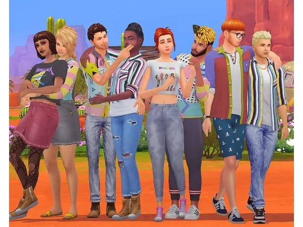 Memphis Blue    A Base Game Compatible Recolor Set