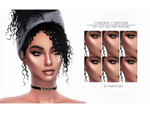 Alpha Chroma Contour by frostsims - The Sims 4 Custom Content