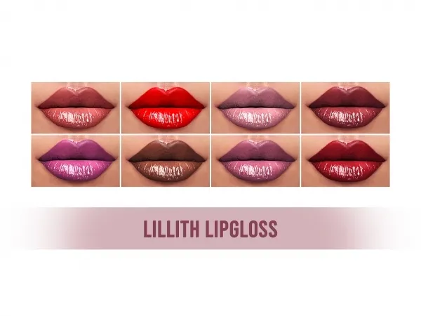 Alpha Lillith Lipgloss - The Sims 4 Custom Content