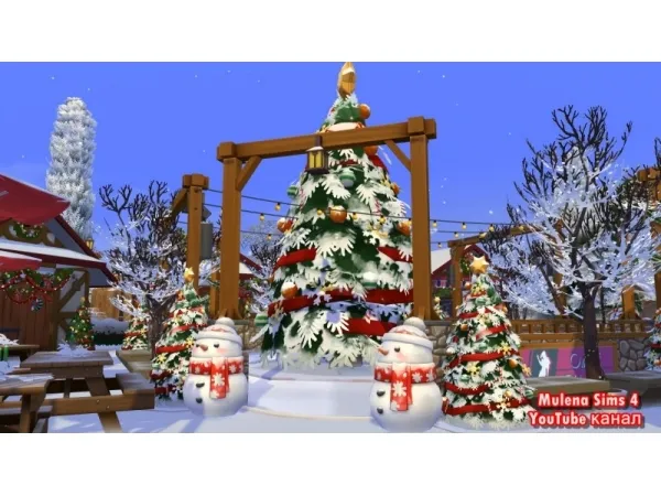 Alpha CHRISTMAS MARKET - The Sims 4 Custom Content