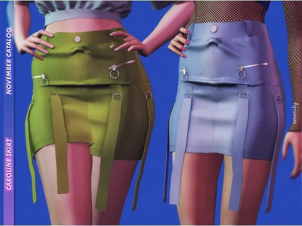 Alpha Caroline Skirt by serenity-cc - The Sims 4 Custom Content