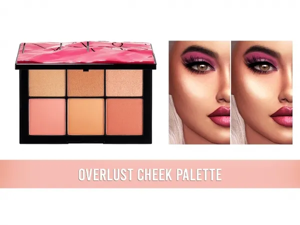 Alpha Nars Overlust Cheek Palette by frostsims - The Sims 4 Custom Content