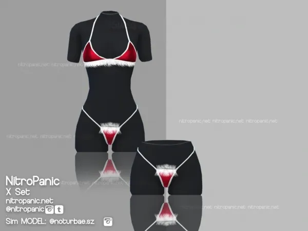 Alpha X SET (Bottom) by nitropanic - The Sims 4 custom content