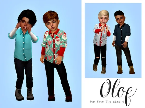 Olof - Top Toddler - Recolor The Sims 4