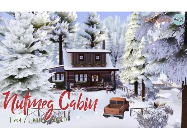 Alpha Nutmeg Cabin by simsfinds - The Sims 4 Custom Content
