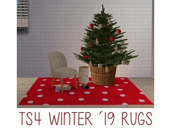 Winter-y, Christmas-y recolors of the S4S rug