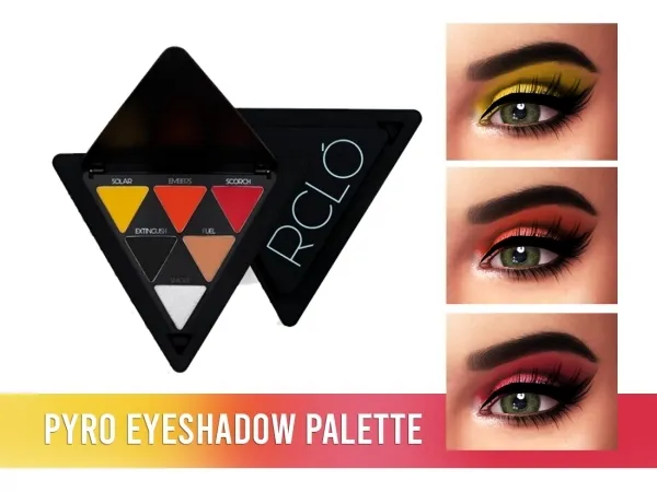 Mix Pyro Eyeshadow Palette by frostsims - The Sims 4 Custom Content