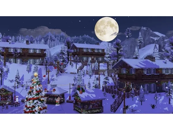 Alpha Alpine Resort No by simsfinds - The Sims 4 Custom Content