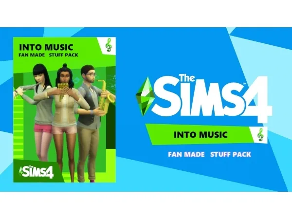 Maxis Match Into Music custom Stuff Pack by simsfinds - The Sims 4 Custom Content