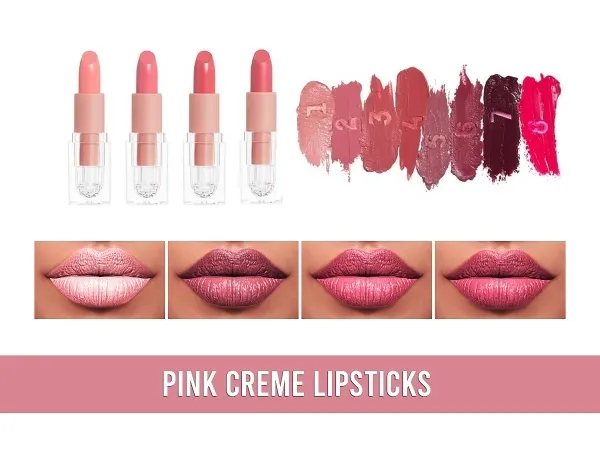 Alpha Pink Creme Lipsticks by frostsims - The Sims 4 Custom Content