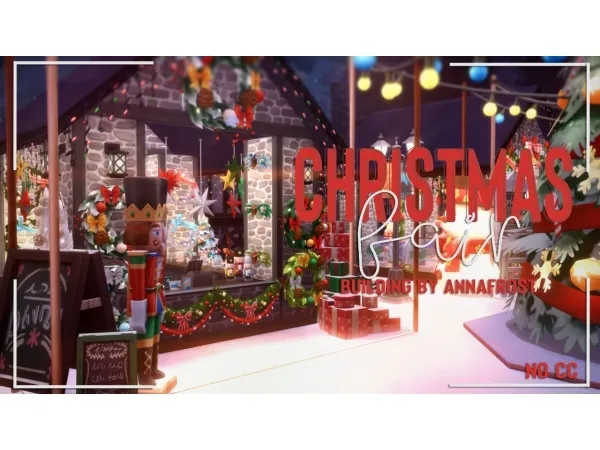 Alpha Christmas Fair No - The Sims 4 Custom Content