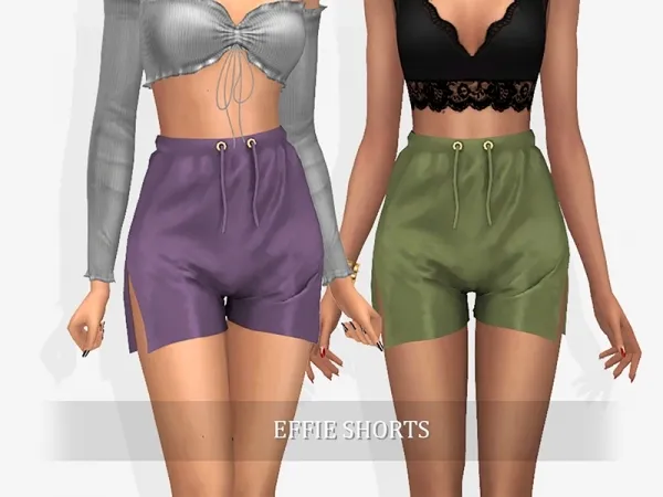Alpha Effie Shorts by grafity-cc - The Sims 4 Custom Content