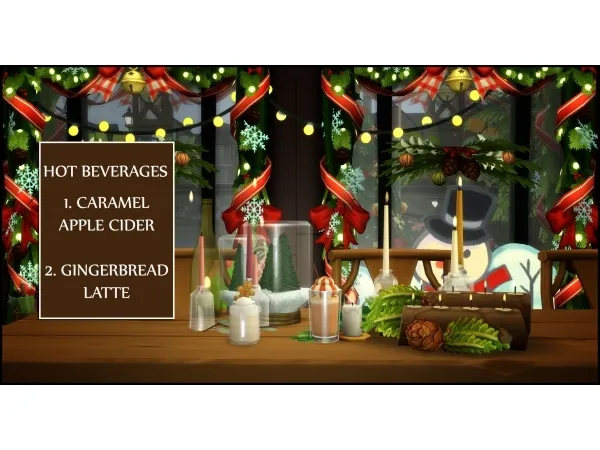 Alpha Custom Hot Beverage Winter 2019 Edition by icemunmun - The Sims 4 Custom Content
