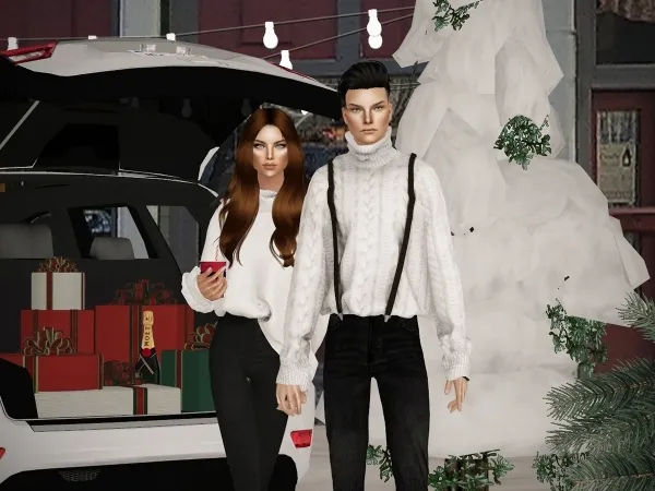 turtleneck monicasweater by simsfinds - The Sims 2 Custom Content