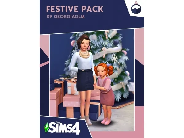 Alpha Festive Pack by Georgiaglm - The Sims 4 Custom Content